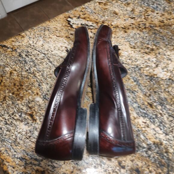 BALLY Switzerland Brown Tassel Leather Loafers Size 9D Made in Italy main image 14